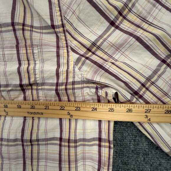 Nat Nast Men Button Up Shirt Long Sleeve American Fit XL Plaid Colorful Cotton - Picture 6 of 13